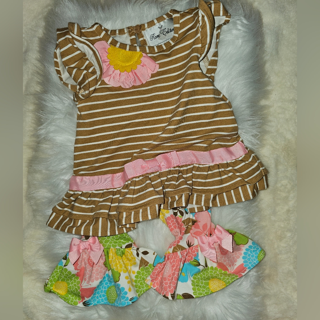 Rare Editions 2 Piece Matching Set 3/6mos